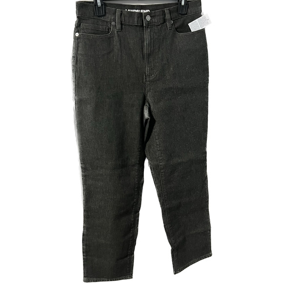 Lands' End Denim - Women's Lands' End Black Mid Rise Curvy Bootcut Size 10